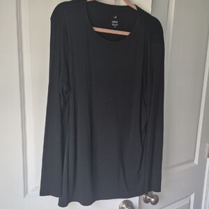 J. Jill Classic Black Long Sleeve Tee EUC
